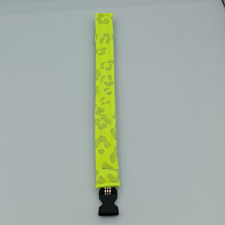 Halsband Safety - schwarz, Neongelb, reflektierend und fluoreszierend!